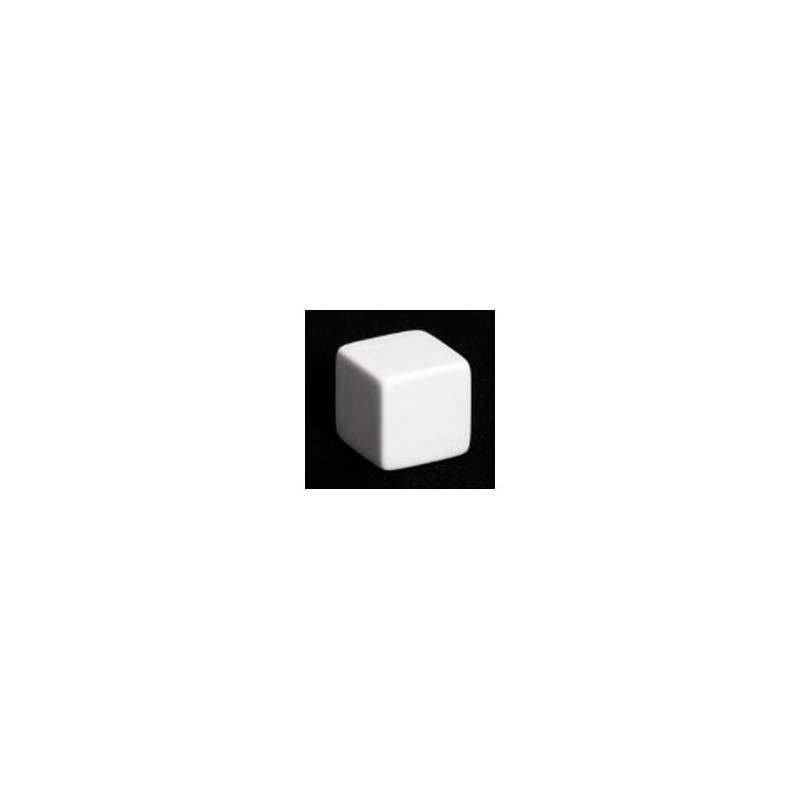 Dado d6 25mm Vuoto (bianco) - K02149 - accessorio per giochi