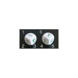 Dado d6 Big Numeri in cifre (arabo) - K15206