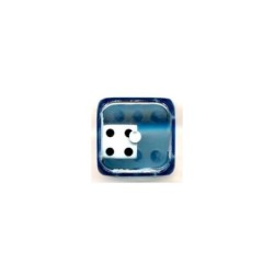 Dado d6 dentro d6 Blu - K10298