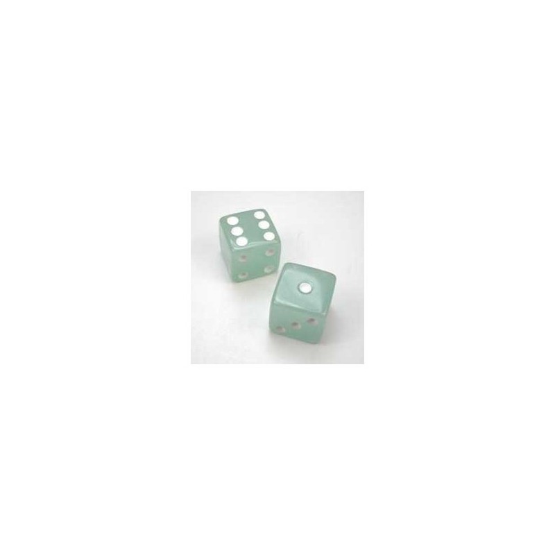 Dado d6 Fosforescente 16mm Azzurro/verde - K01909 - accessorio per giochi