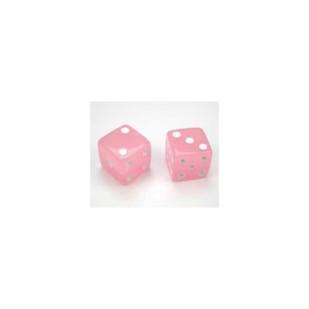 Dado d6 Fosforescente 16mm Rosa - K01910
