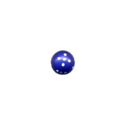 Dado d6 Sferico Opaco Blu - K01732