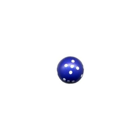 Dado d6 Sferico Opaco Blu - K01732
