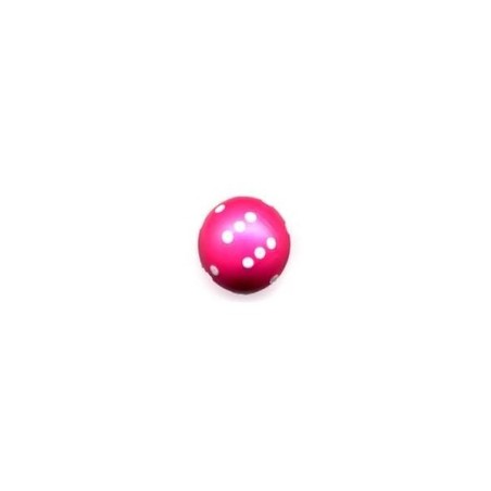 Dado d6 Sferico Opaco Rosa - K10839
