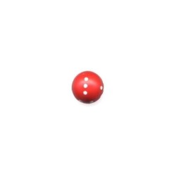 Dado d6 Sferico Opaco Rosso - K01734