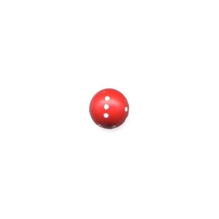 Dado d6 Sferico Opaco Rosso - K01734