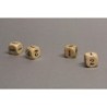 Dado d6 16mm legno naturale (1-1-2-2-3-4)