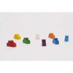 Set meeple casetta (8 pezzi, 8 colori)