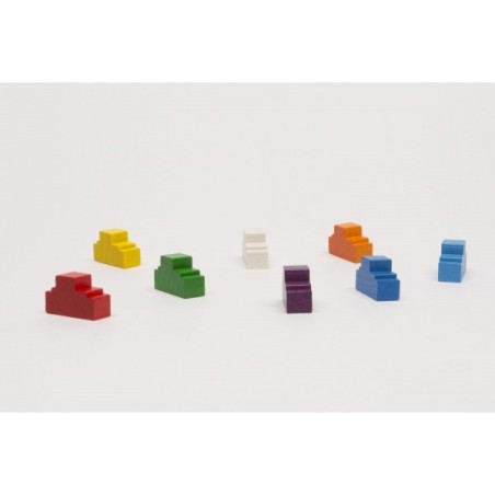Set meeple casetta (8 pezzi, 8 colori)