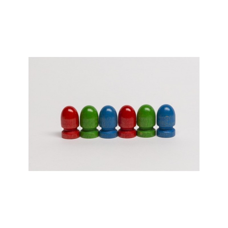 Meeple proiettile verde 20x15mm - accessorio per giochi