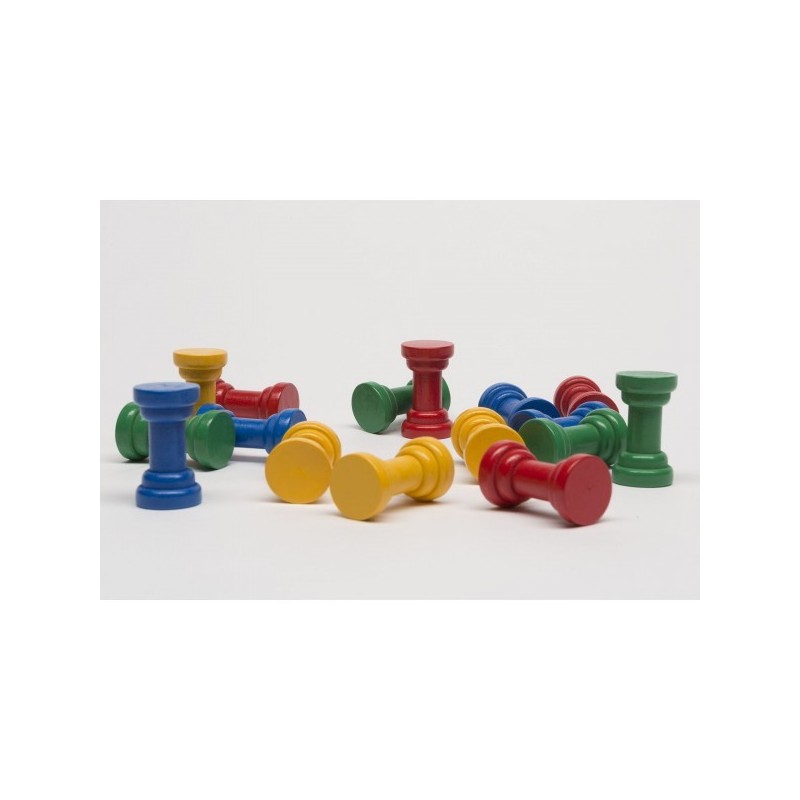 Colonnina legno 35x20mm blu - accessorio per giochi