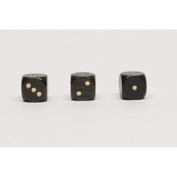 Dado Nero d6 16mm (1-2-2-3-3-3)