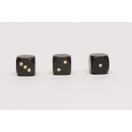 Dado Nero d6 16mm (1-2-2-3-3-3)