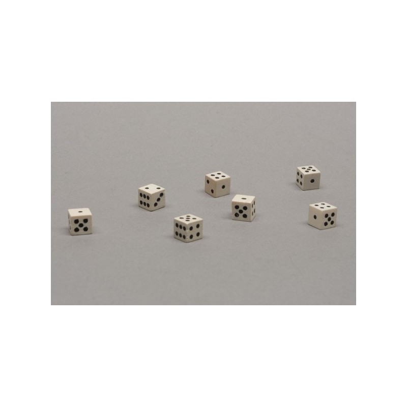 Dado d6 8mm legno naturale - accessorio per giochi