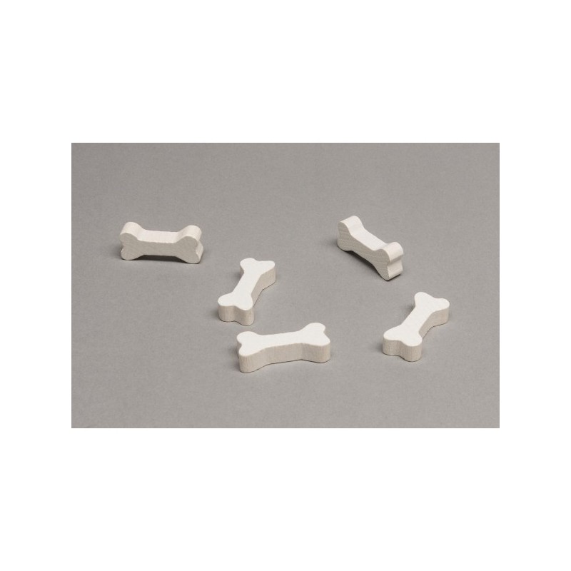 Osso 35x15x8mm bianco - accessorio per giochi