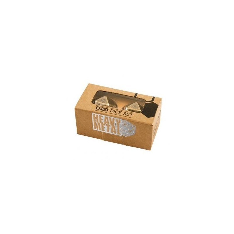 UltraPro - Heavy Metal D20 Dice Set (coppia d20 in metallo antichizzato) - UPR84597 - accessorio per giochi