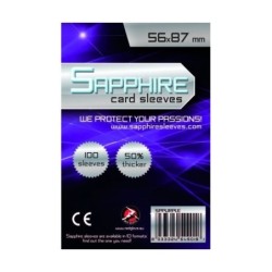 56x87 mm bustine protettive trasparenti Sapphire VIOLA (100 bustine)(Purple)
