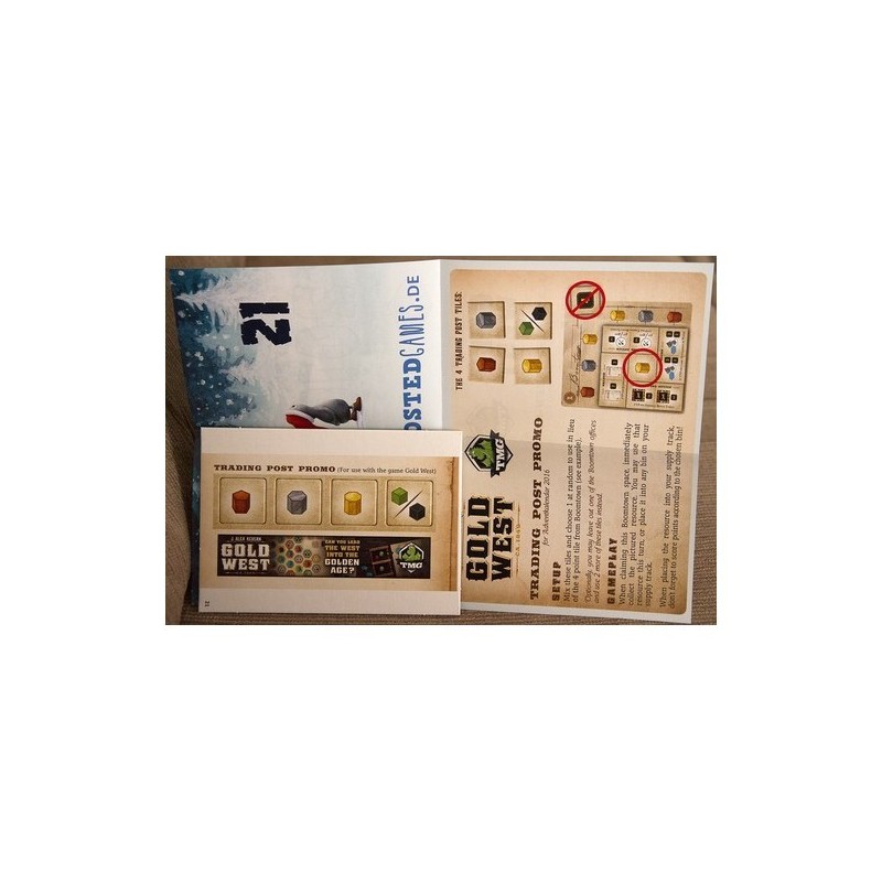 CALENDARIO DELL'AVVENTO 2016 GIORNO 21 - Gold West (mini-espansione): Trading Post - gioco da tavolo