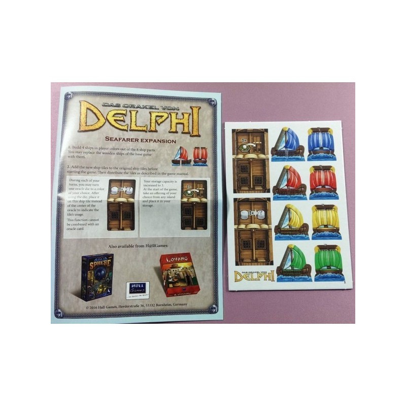 CALENDARIO DELL'AVVENTO 2016 GIORNO 1 - The Oracle of Delphi (mini-espansione): Seafarer Expansion - gioco da tavolo