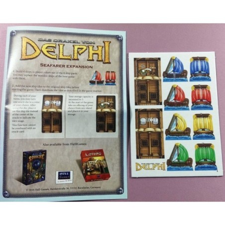 CALENDARIO DELL'AVVENTO 2016 GIORNO 1 - The Oracle of Delphi (mini-espansione): Seafarer Expansion