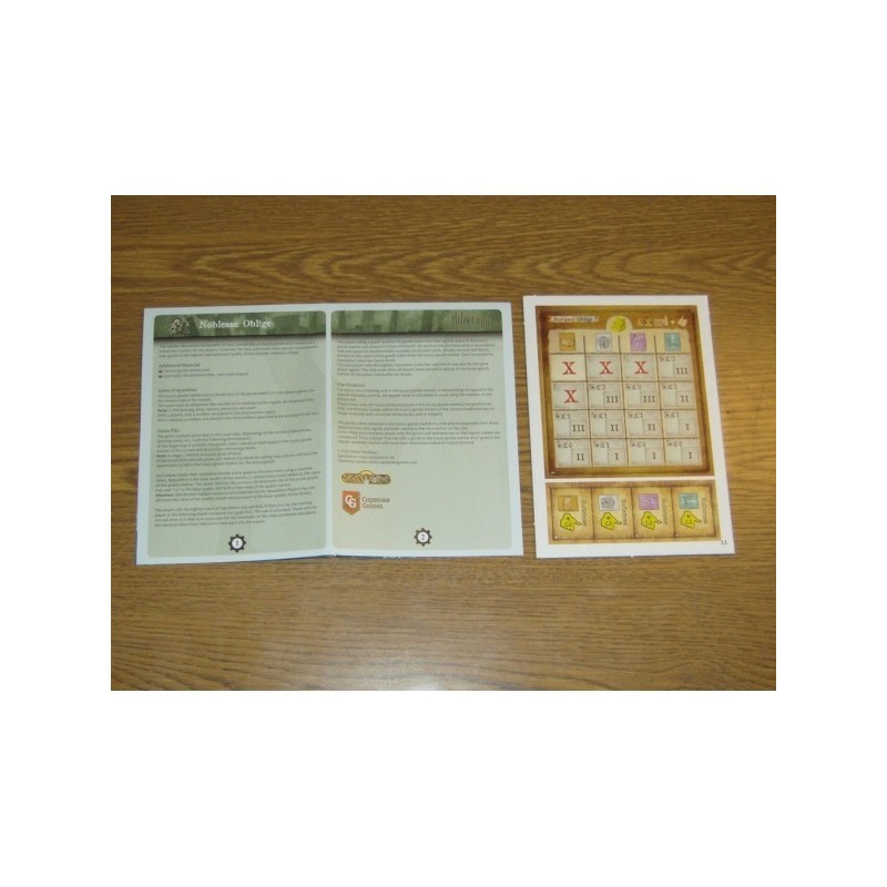 CALENDARIO DELL'AVVENTO 2016 GIORNO 13 - Arkwright 2nd Ed. (mini-espansione): Noblesse Oblige - gioco da tavolo