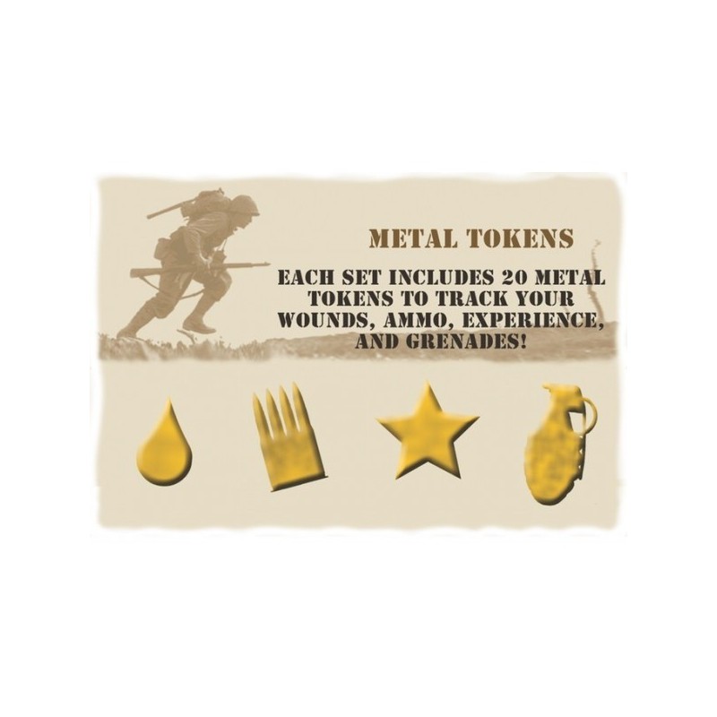 Exp. 13 Metal Tokens - Warfighter WWII - gioco da tavolo