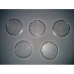 Basetta in plastica trasparente 40 mm (5)