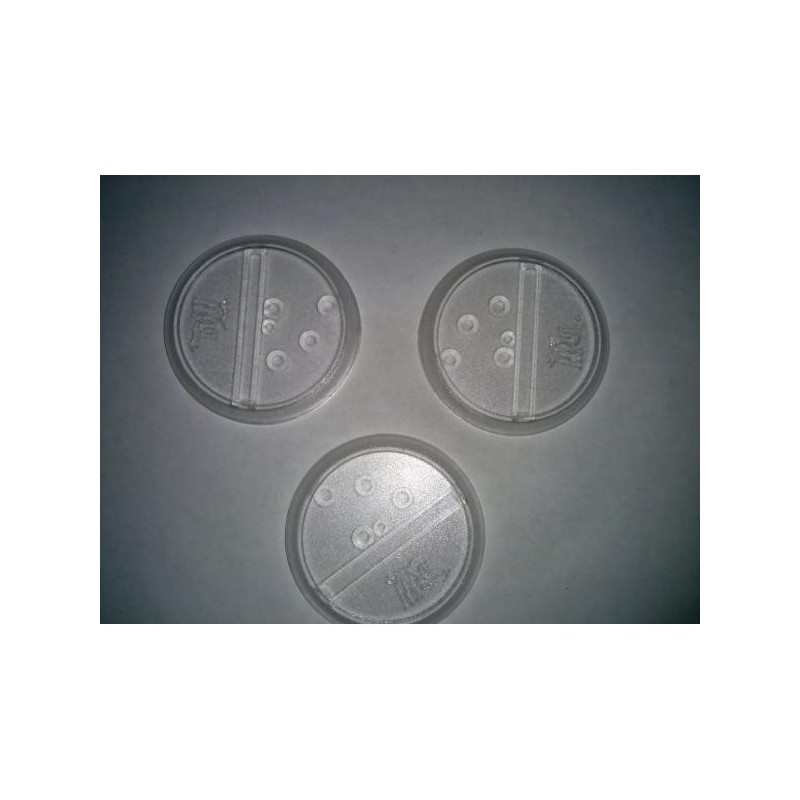 Basetta in plastica trasparente 50 mm (3) - accessorio per giochi