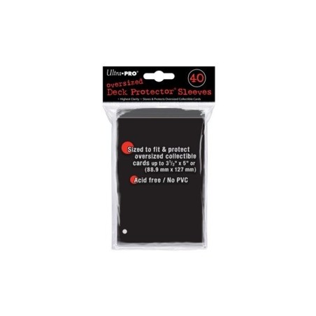 UltraPro - Bustine protettive Oversized Nere 88,9x127 (40 bustine) UPR82420