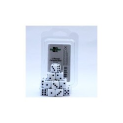 Set di 15 dadi a 6 facce BIANCHI 16mm - 91489