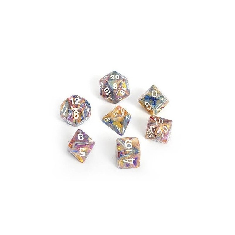 Set 7 dadi poliedrici - Festive Carousel CHX27440 - accessorio per giochi