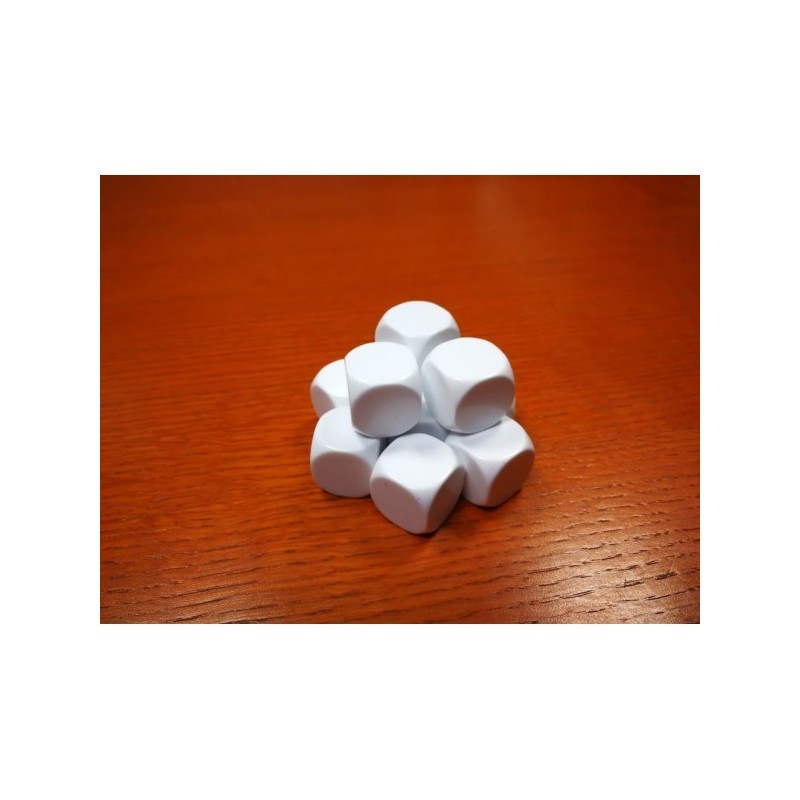 Dado d6 22mm Vuoto (bianco) - accessorio per giochi