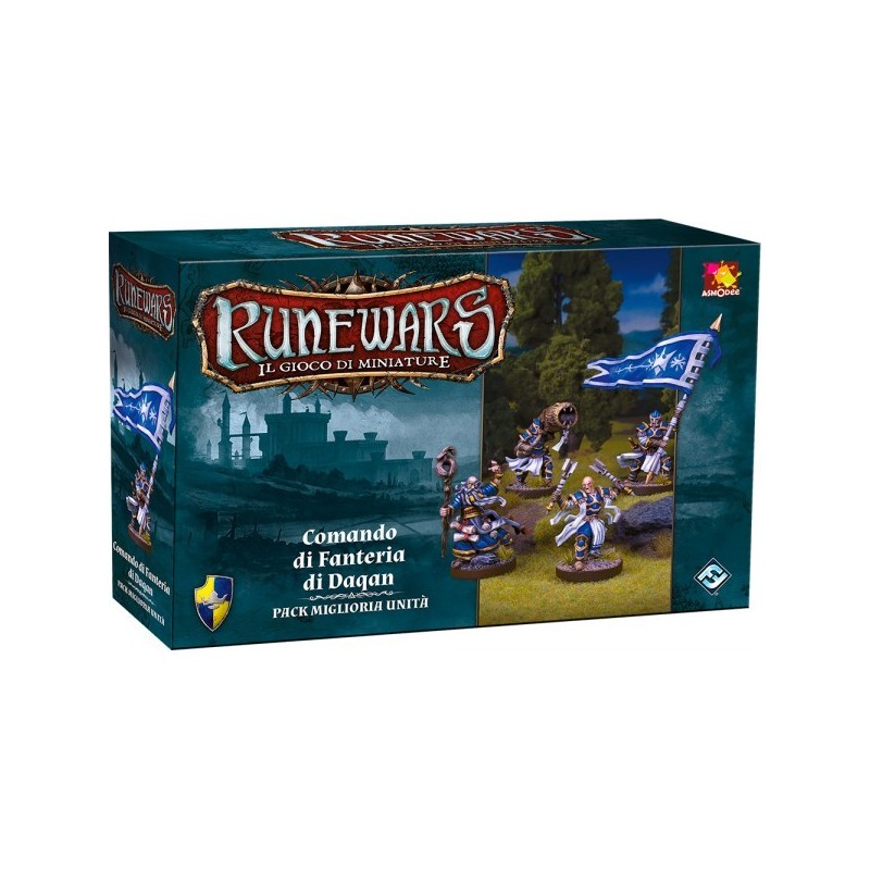 Comando di Fanteria di Daqan - Runewars: Il Gioco di Miniature - gioco da tavolo