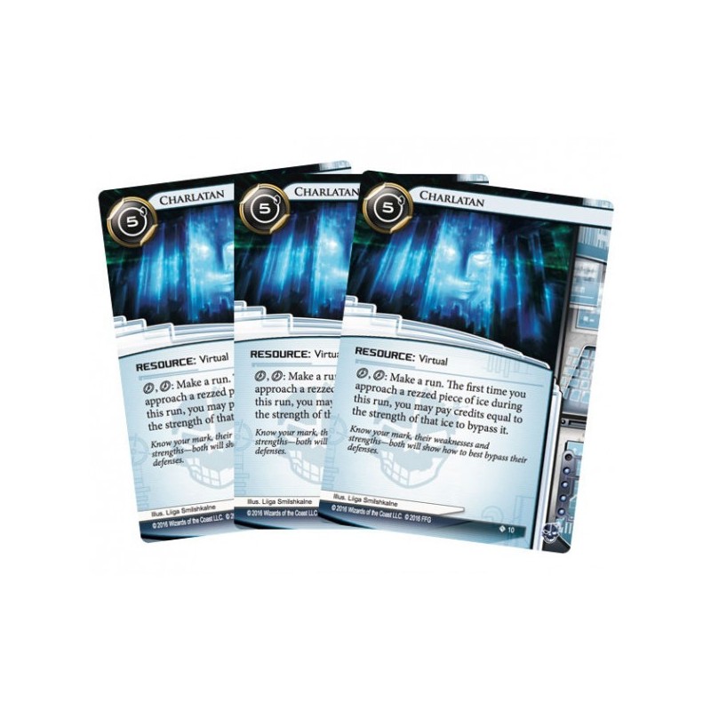 Charlatan (3 copie) - Terminal Directive Promo: Android Netrunner - gioco da tavolo
