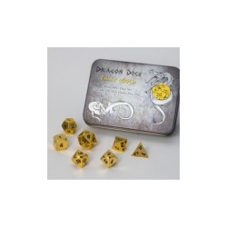 Set 7 dadi metallo (Metal Dice Set - Gold) - 91730