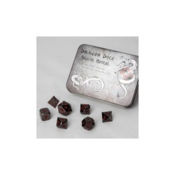 Set 7 dadi metallo (Metal Dice Set - Black) - 91741