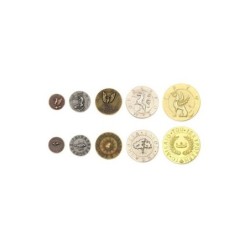 Monete Creature Mitologiche in metallo (Metal Coins Mythological Creatures)