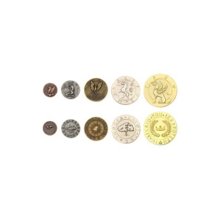 Monete Creature Mitologiche in metallo (Metal Coins Mythological Creatures)