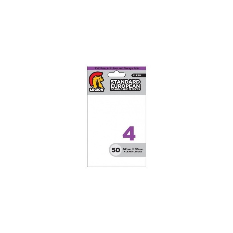 Legion - Standard Sleeves - Board Game Sleeve 4 European (50 bustine) - accessorio per giochi