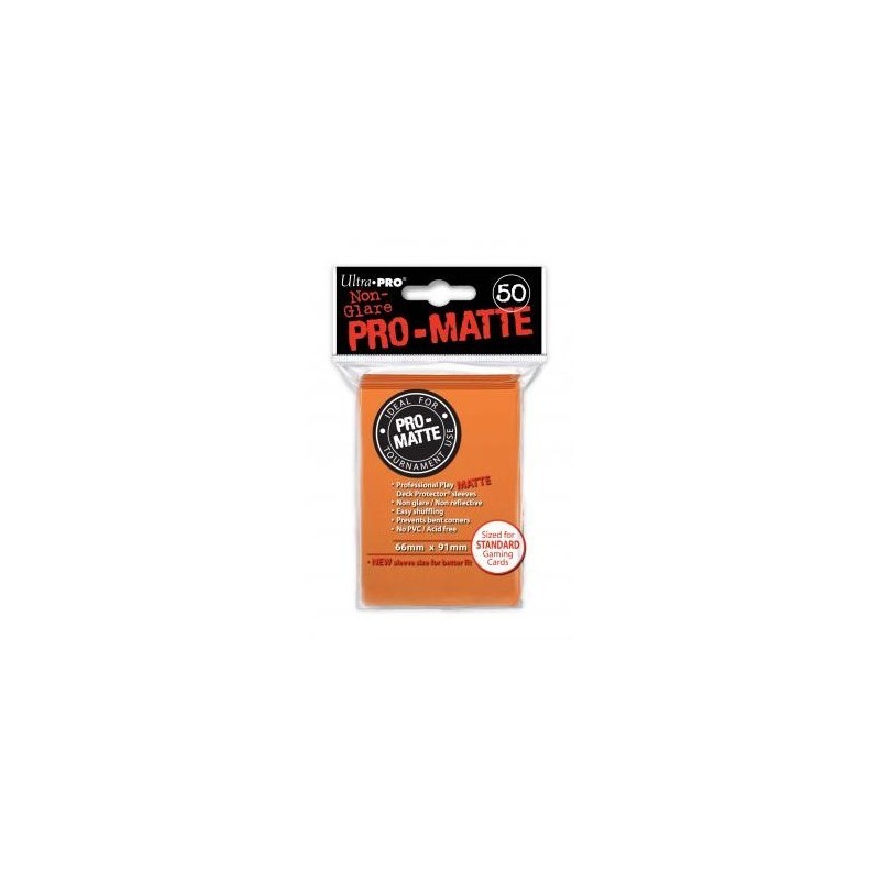 UltraPro - Bustine protettive 66x91 - PRO MATTE Retro ARANCIO (50 bustine) UPR84184 - accessorio per giochi