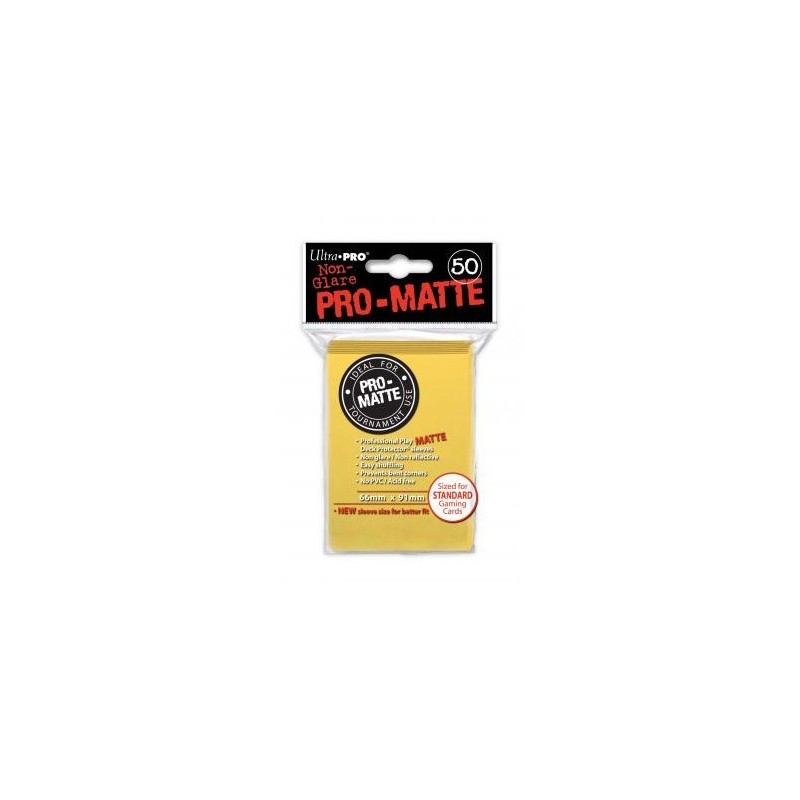 UltraPro - Bustine protettive 66x91 - PRO MATTE Retro GIALLO (50 bustine) UPR84186 - accessorio per giochi