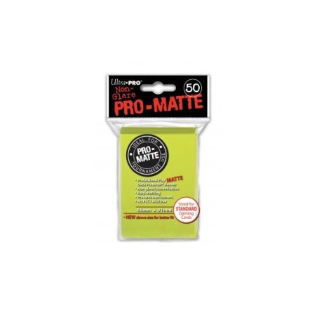 UltraPro - Bustine protettive 66x91 - PRO MATTE Retro GIALLO CHIARO (50 bustine) UPR84149