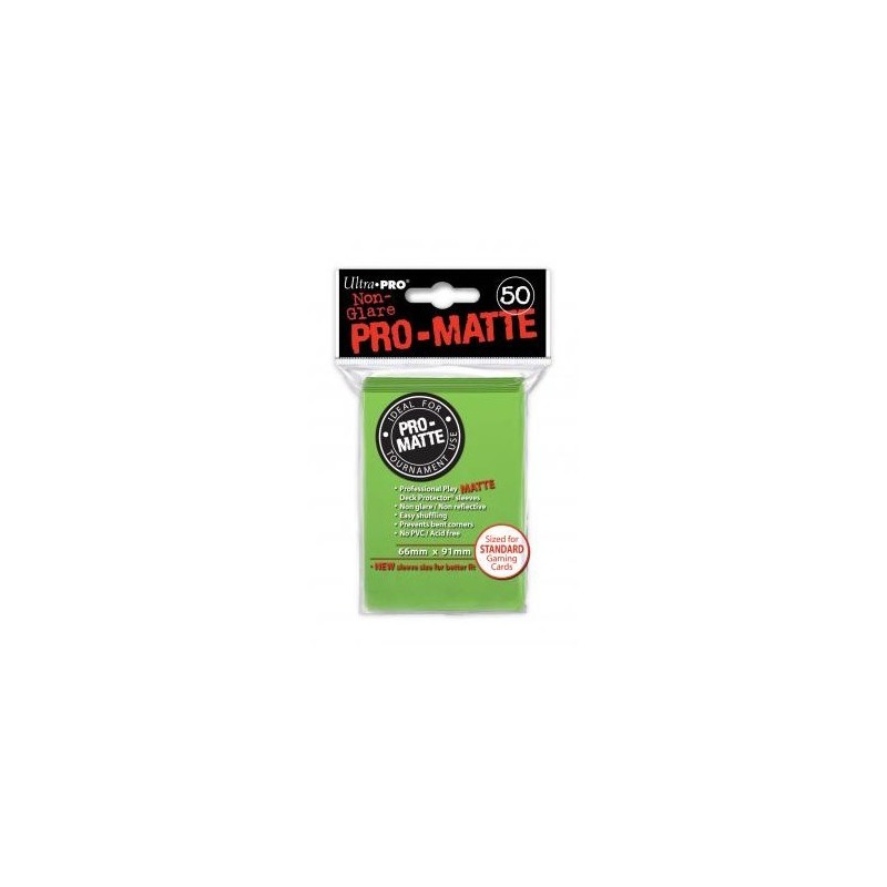 UltraPro - Bustine protettive 66x91 - PRO MATTE Retro LIME (50 bustine) UPR84190 - accessorio per giochi