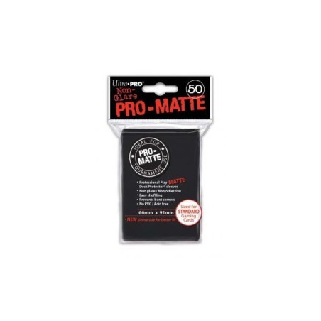 UltraPro - Bustine protettive 66x91 - PRO MATTE Retro NERO Fronte OPACO (50 bustine) UPR82728