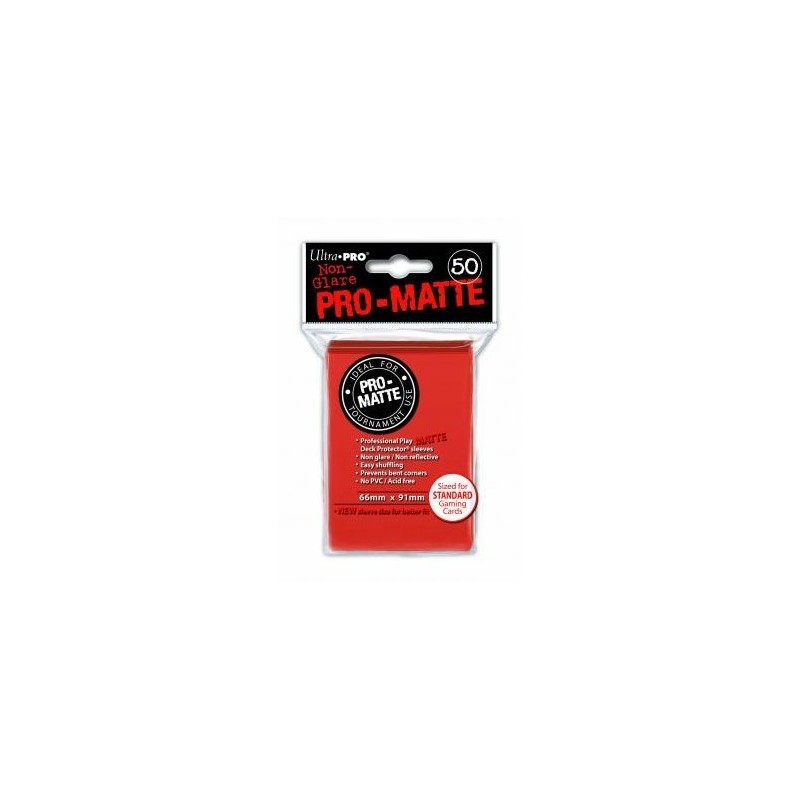 UltraPro - Bustine protettive 66x91 - PRO MATTE Retro ROSSO Pesca (50 bustine) UPR84153 - accessorio per giochi
