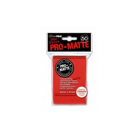 UltraPro - Bustine protettive 66x91 - PRO MATTE Retro ROSSO Pesca (50 bustine) UPR84153