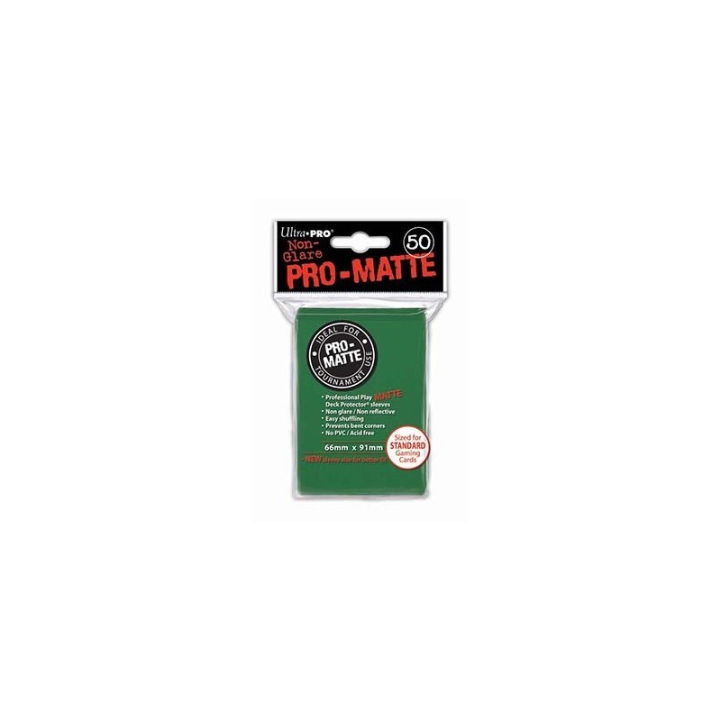 UltraPro - Bustine protettive 66x91 - PRO MATTE Retro VERDE (50 bustine) UPR82652 - accessorio per giochi