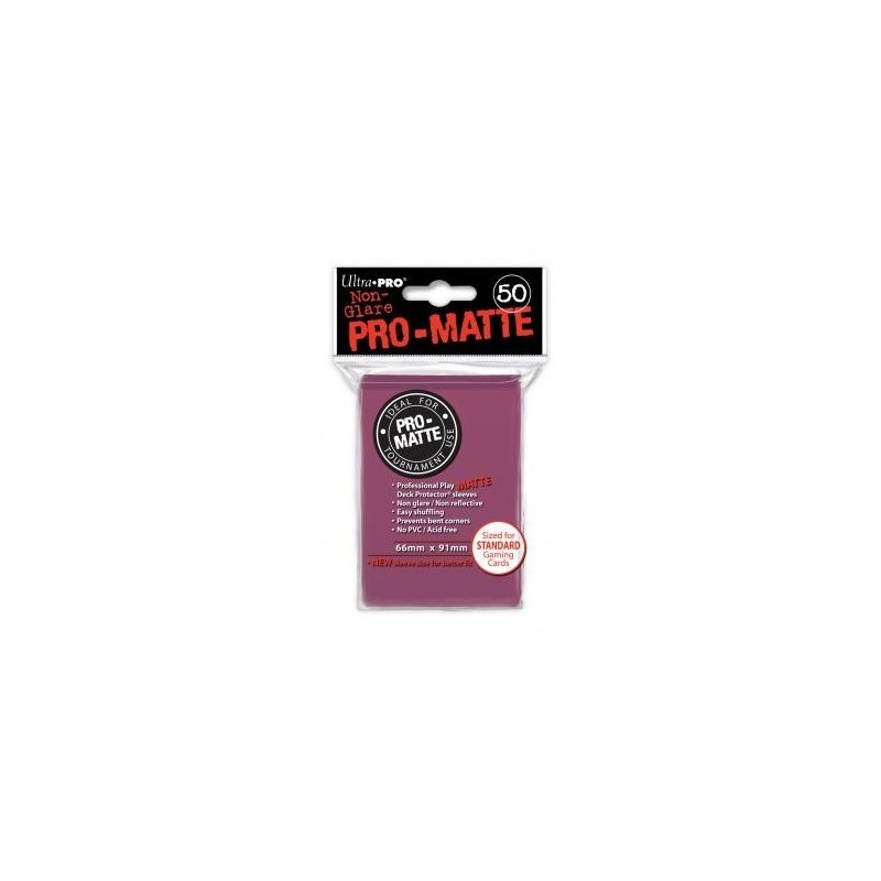 UltraPro - Bustine protettive 66x91 - PRO MATTE Retro ROSA SCURO (50 bustine) UPR84505 - accessorio per giochi