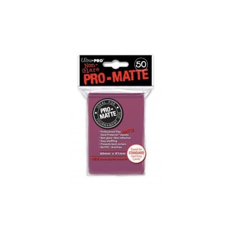 UltraPro - Bustine protettive 66x91 - PRO MATTE Retro ROSA SCURO (50 bustine) UPR84505