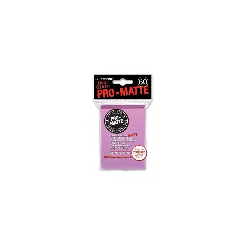 UltraPro - Bustine protettive 66x91 - PRO MATTE Retro ROSA (50 bustine) UPR84185 - accessorio per giochi